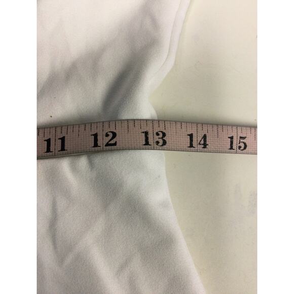 LULU'S M Beaming Perfection White Pearl Organza Tie-Strap Mini Dress NEW B102 - Picture 6 of 9